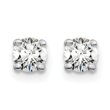 Load image into Gallery viewer, 14K White Gold Lab Grown Diamond 1/2ctw SI1/SI2, G H I, 4 Prong Earrings
