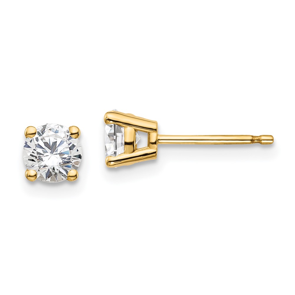 14K Lab Grown Diamond 3/4ctw SI1/SI2, G H I, 4 Prong Earrings