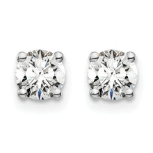 Load image into Gallery viewer, 14K White Gold Lab Grown Diamond 3/4ctw SI1/SI2, G H I, 4 Prong Earrings
