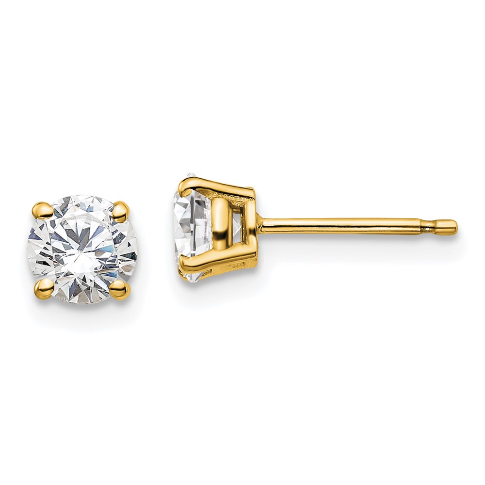 14K Lab Grown Diamond 1ctw SI1/SI2, G H I, 4 Prong Earrings