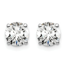 Load image into Gallery viewer, 14K White Gold Lab Grown Diamond 1 1/2ctw SI1/SI2, G H I, 4 Prong Earrings
