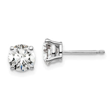 Load image into Gallery viewer, 14K White Gold Lab Grown Diamond 1 1/2ctw SI1/SI2, G H I, 4 Prong Earrings
