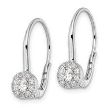 Load image into Gallery viewer, 14K White Gold Lab Grown Diamond Leverback Drop Earrings
