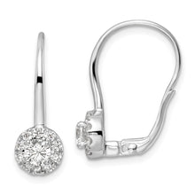 Load image into Gallery viewer, 14K White Gold Lab Grown Diamond Leverback Drop Earrings
