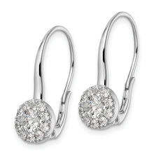 Load image into Gallery viewer, 14K White Gold Lab Grown Diamond Leverback Drop Earrings
