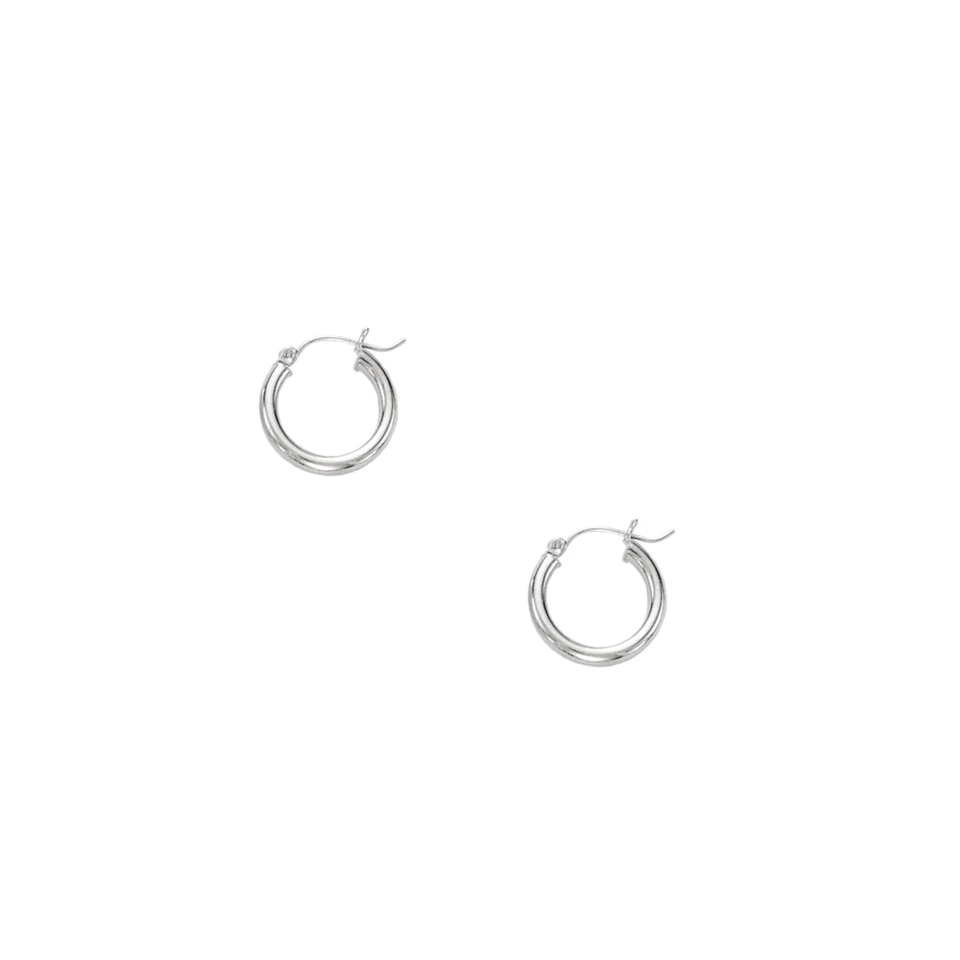 14K Gold 3mm Hoop Earring