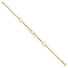 Load image into Gallery viewer, 14K Polished Bars and Links Bracelet
