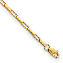 Load image into Gallery viewer, 14K Polished Fancy Box Links 7.5in Bracelet
