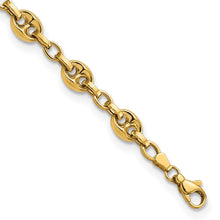 Load image into Gallery viewer, 14K Polished Fancy Link 7.75in Bracelet
