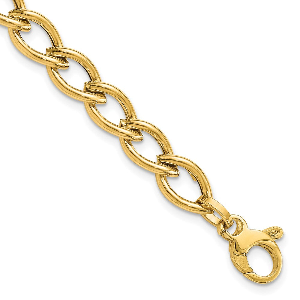14K Gold Fancy Hollow Link Bracelet
