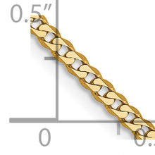 Load image into Gallery viewer, 14k 2.2mm Flat Beveled Curb Chain
