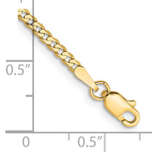 Load image into Gallery viewer, 14k 2.2mm Flat Beveled Curb Chain
