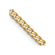 Load image into Gallery viewer, 14k 2.2mm Flat Beveled Curb Chain
