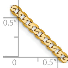 Load image into Gallery viewer, 14k 2.9mm Flat Beveled Curb Chain
