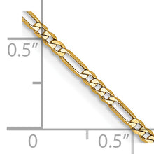 Load image into Gallery viewer, 14k 1.8mm Flat Figaro Chain
