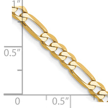 Load image into Gallery viewer, 14k 4mm Flat Figaro Chain
