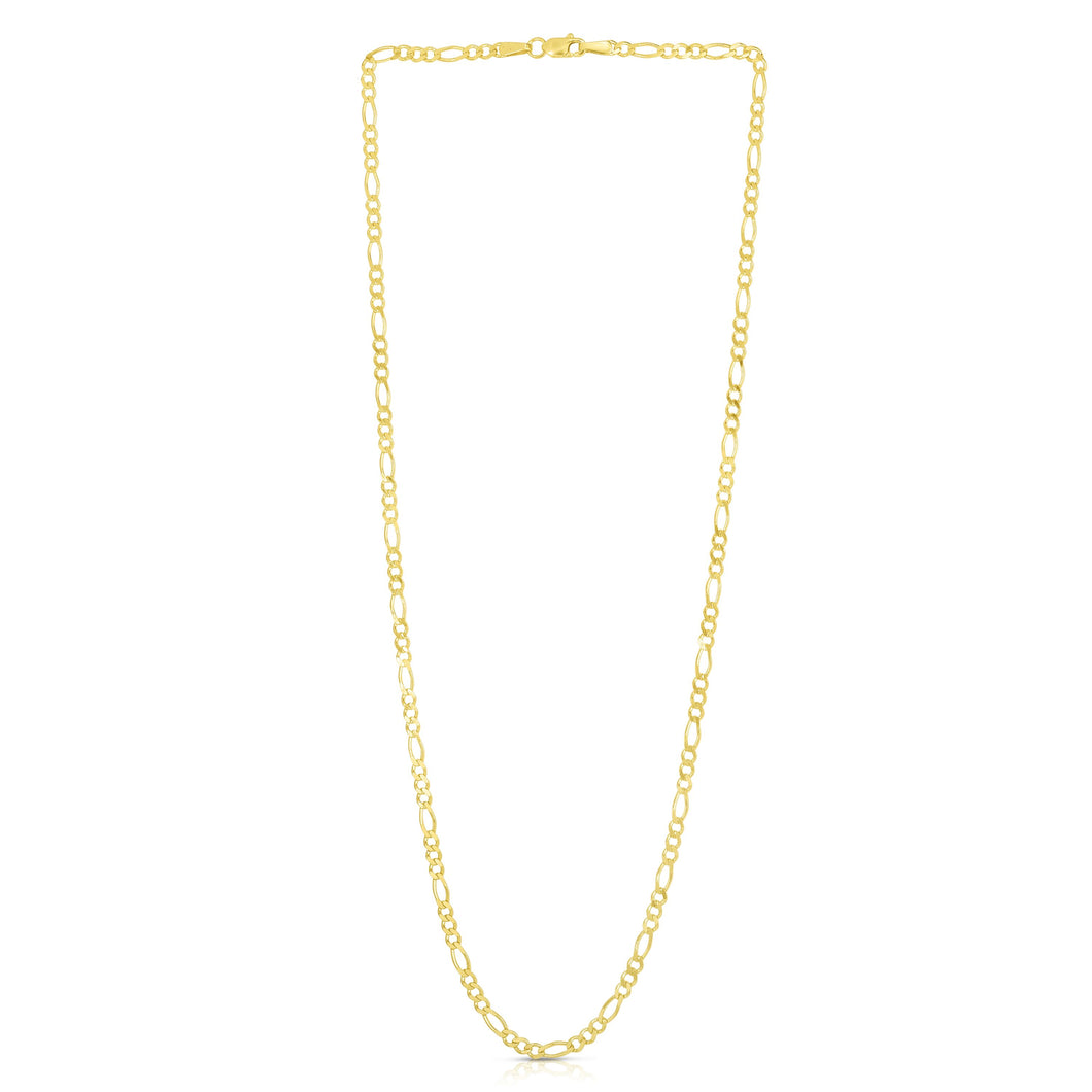 14K Gold 2.8mm Figaro Chain