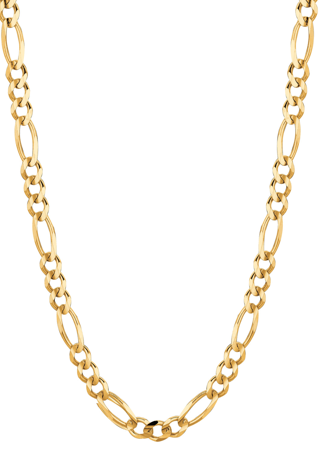 14K Gold 6mm Figaro Chain