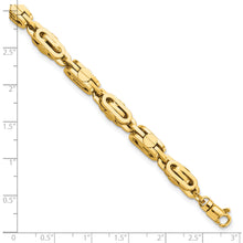 Load image into Gallery viewer, 14K Yellow Polished Fancy Link Men&#39;s Bracelet
