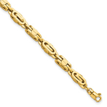 Load image into Gallery viewer, 14K Yellow Polished Fancy Link Men&#39;s Bracelet
