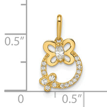 Load image into Gallery viewer, 14k Madi K CZ Butterflies Pendant
