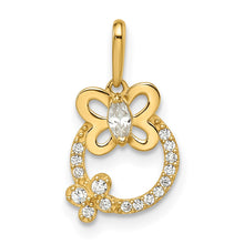 Load image into Gallery viewer, 14k Madi K CZ Butterflies Pendant

