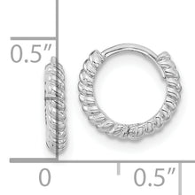 Load image into Gallery viewer, 14K White Gold Madi K Polished Hoop Earrings
