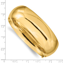 Load image into Gallery viewer, 14k 13/16 High Polished Hinged Bangle Bracelet

