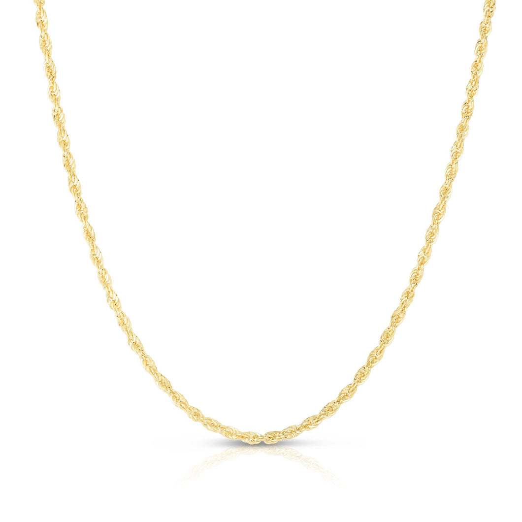 14K Gold 2.7mm Lite Rope Chain