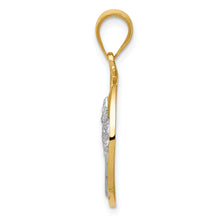 Load image into Gallery viewer, 14K Two Tone Sun and Palm Tree Pendant
