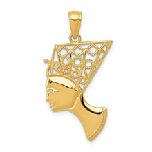Load image into Gallery viewer, 14k Nefertiti Profile Pendant
