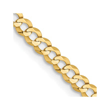 Load image into Gallery viewer, 14k 3.1mm Lightweight Flat Cuban Chain
