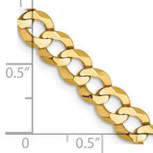 Load image into Gallery viewer, 14k 7.2mm Lightweight Flat Cuban Chain
