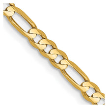 Load image into Gallery viewer, 14k 3mm Concave Open Figaro Chain
