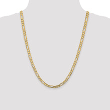 Load image into Gallery viewer, 14k 5.5mm Concave Open Figaro Chain
