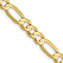 Load image into Gallery viewer, 14k 5.5mm Concave Open Figaro Chain
