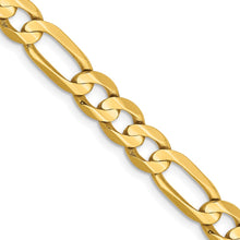 Load image into Gallery viewer, 14k 6mm Concave Open Figaro Chain
