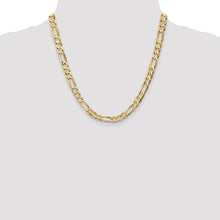 Load image into Gallery viewer, 14k 6.75mm Concave Open Figaro Chain
