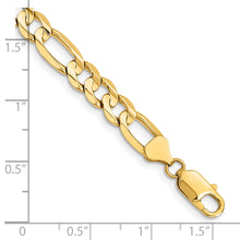 Load image into Gallery viewer, 14k 7.5mm Concave Open Figaro Chain
