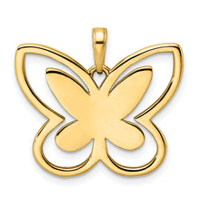 Load image into Gallery viewer, 14k and White Rhodium Diamond-cut Butterfly Pendant
