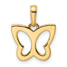 Load image into Gallery viewer, 14k and White Rhodium Diamond-cut Butterfly Pendant
