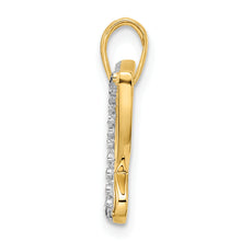 Load image into Gallery viewer, 14k and White Rhodium Diamond-cut Butterfly Pendant
