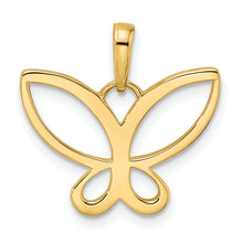 Load image into Gallery viewer, 14k and White Rhodium Diamond-cut Butterfly Pendant
