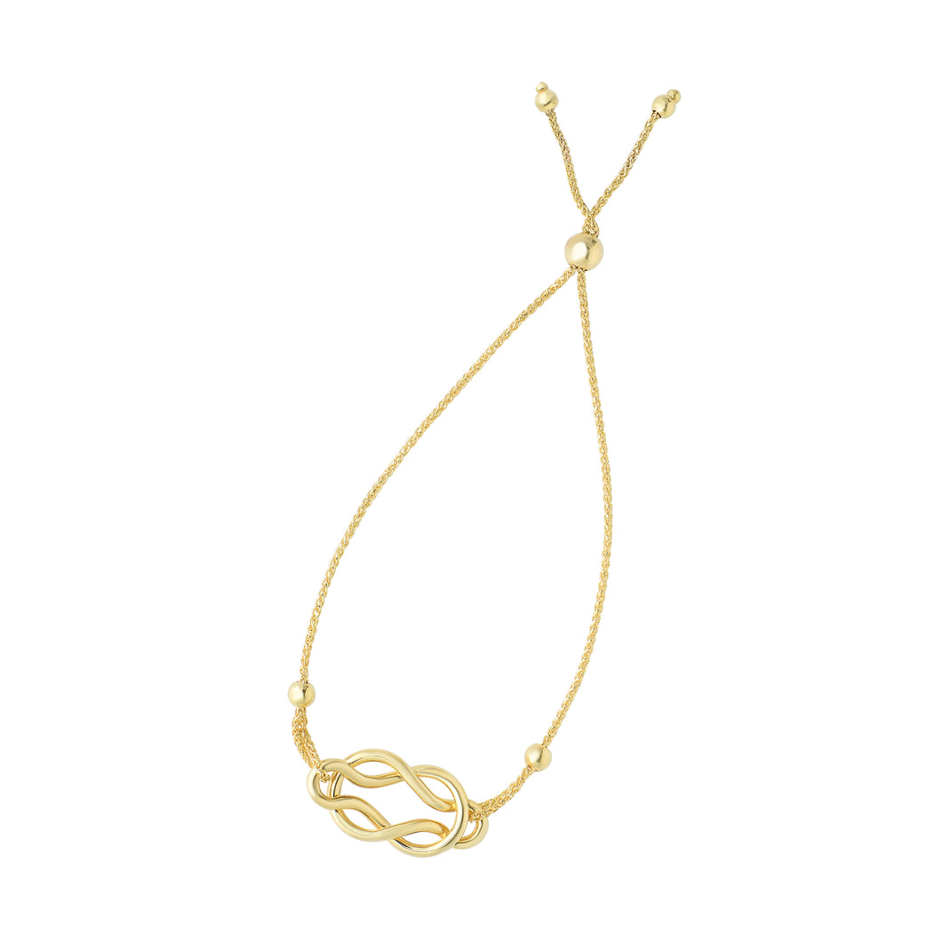 14K Gold Celtic Knot Friendship Bracelet