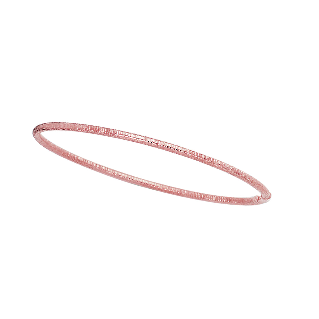 14K Gold Textured Bangle