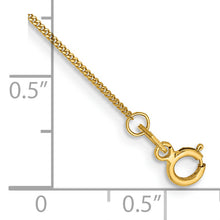 Load image into Gallery viewer, 14ky .9mm Curb Chain Anklet
