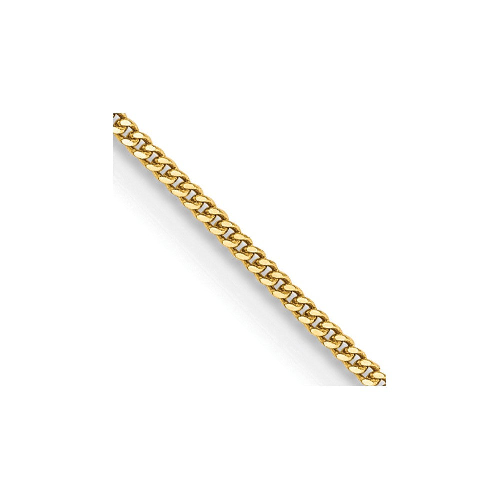 14k .9mm Curb Pendant Chain