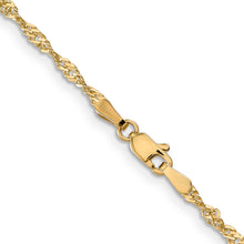 Load image into Gallery viewer, 14k 2mm Singapore Chain
