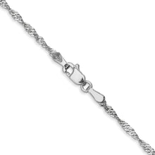 Load image into Gallery viewer, 14k WG 1.7mm Singapore Chain
