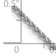 Load image into Gallery viewer, 14k WG 1.7mm D/C Spiga Chain
